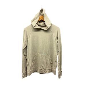 Outdoor Voices Women’s M Beige‎ Hoodie Long Sleeve Pullover Kangaroo Pocket